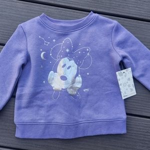 Jumping Beans Disney Girls 18 month Purple Minnie Mouse Sweatshirt